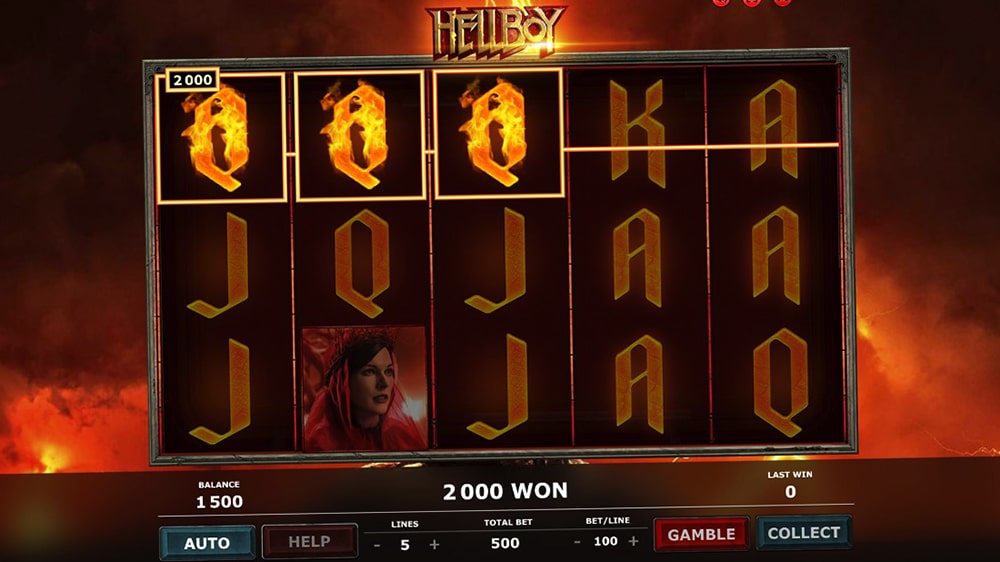 Hellboy slot machine online from BrandGames